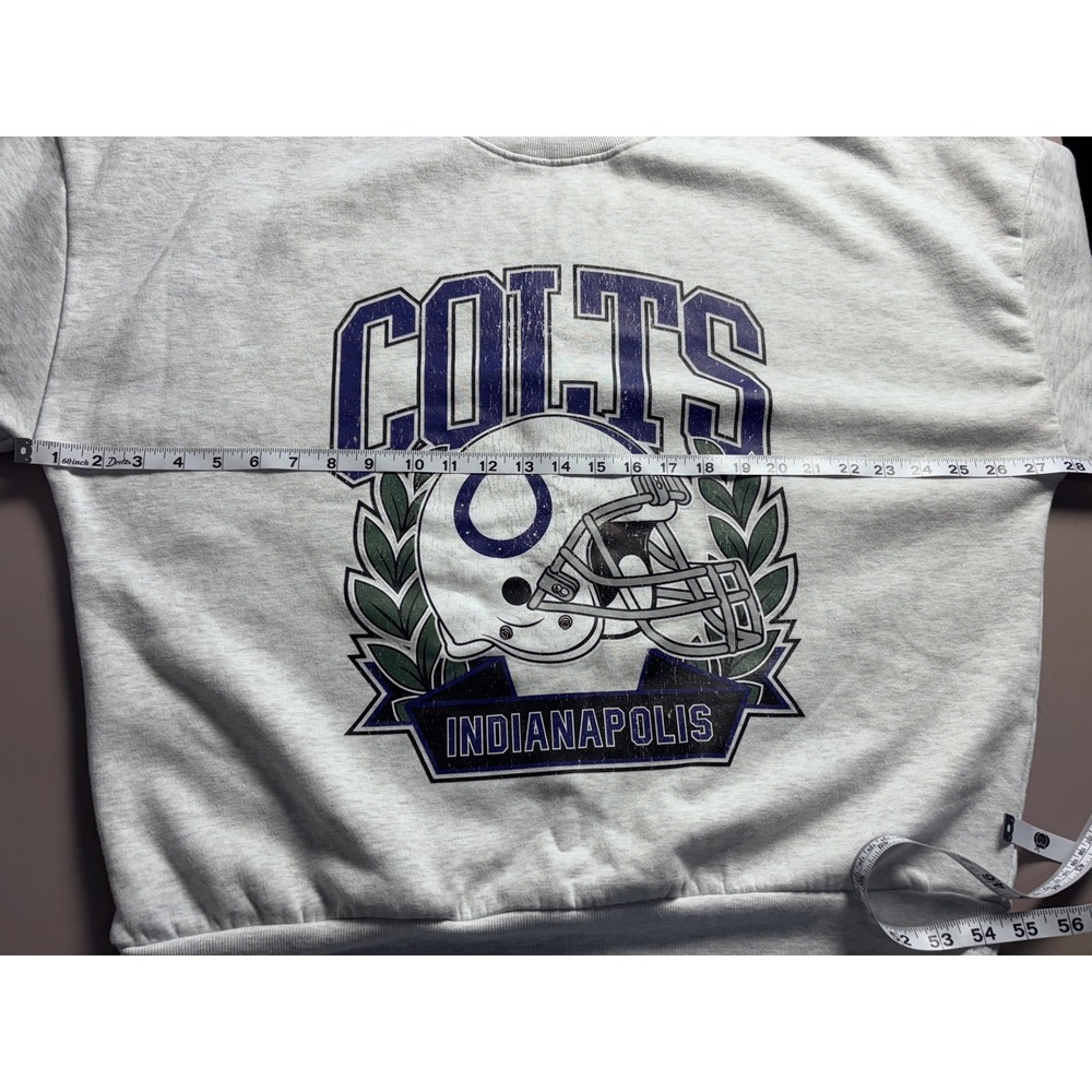 Gameday Couture Indianapolis Colts Graphic Sweatshirt Women's Light Gray NFL Lg - Picture 10 of 12